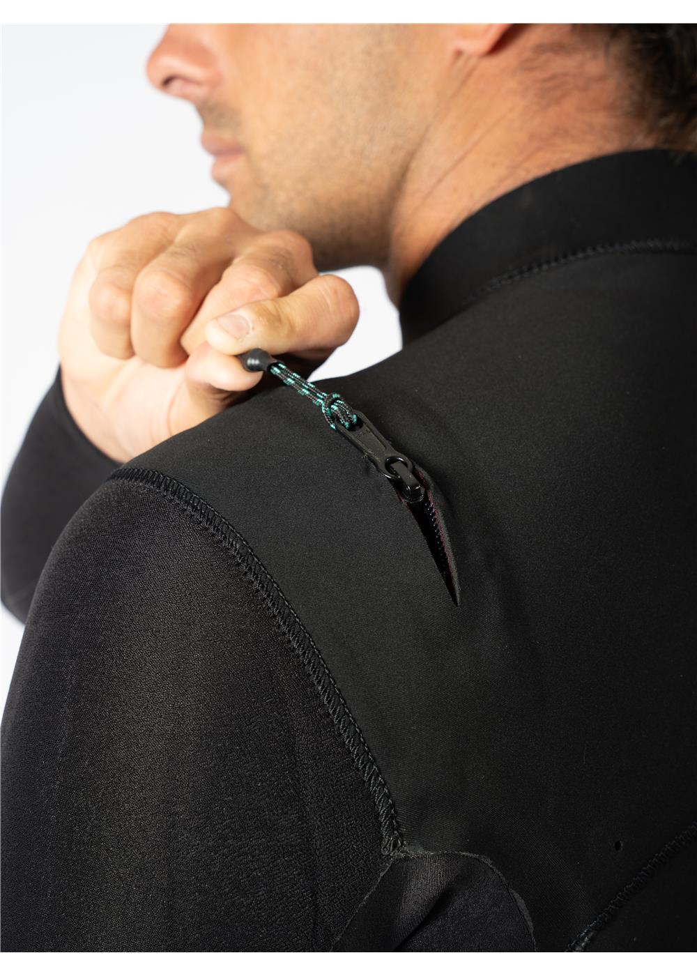 New Seas 3-2 U-Zip Wetsuit, BLK - Image 8