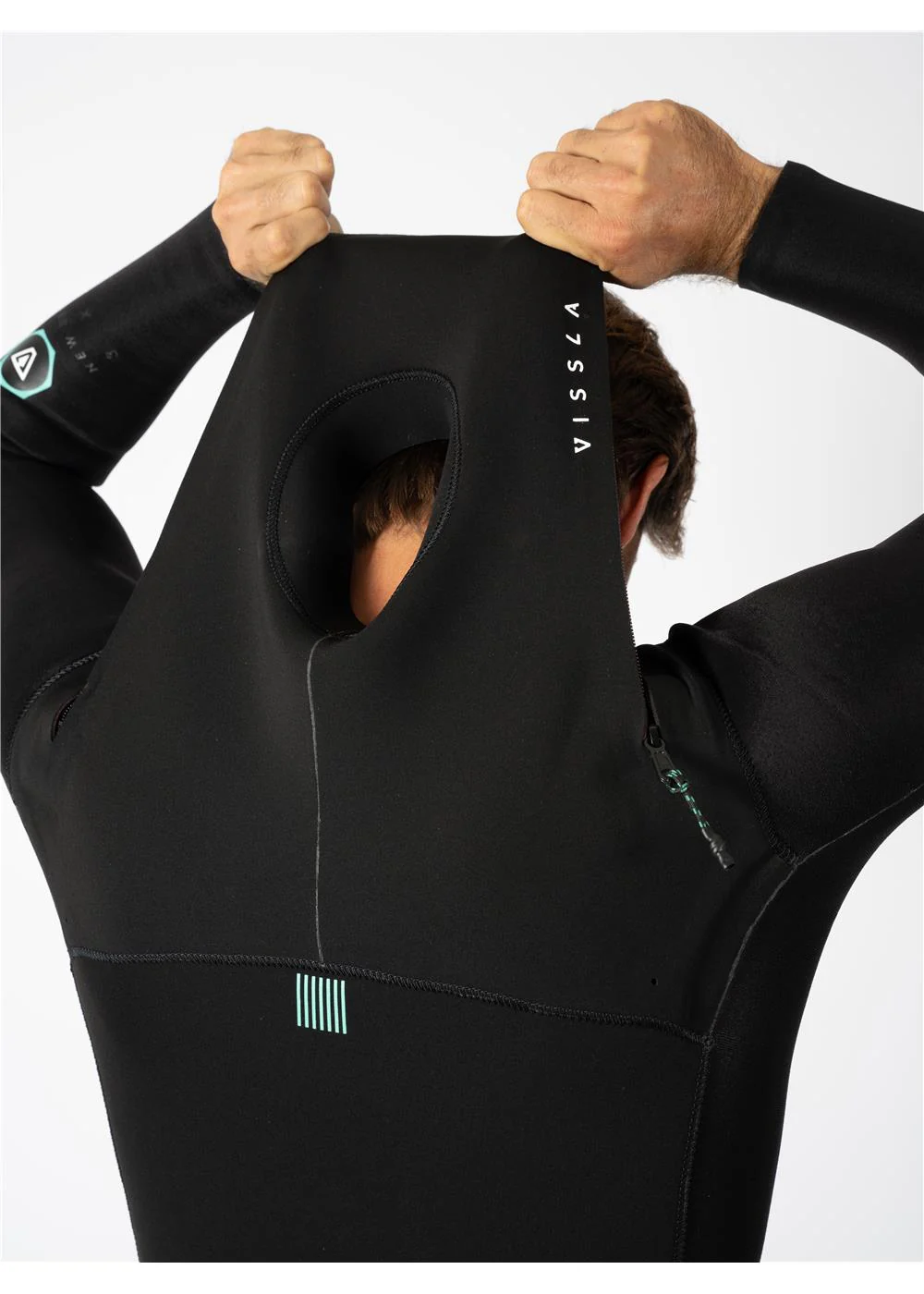New Seas 3-2 U-Zip Wetsuit, GRA - Image 7
