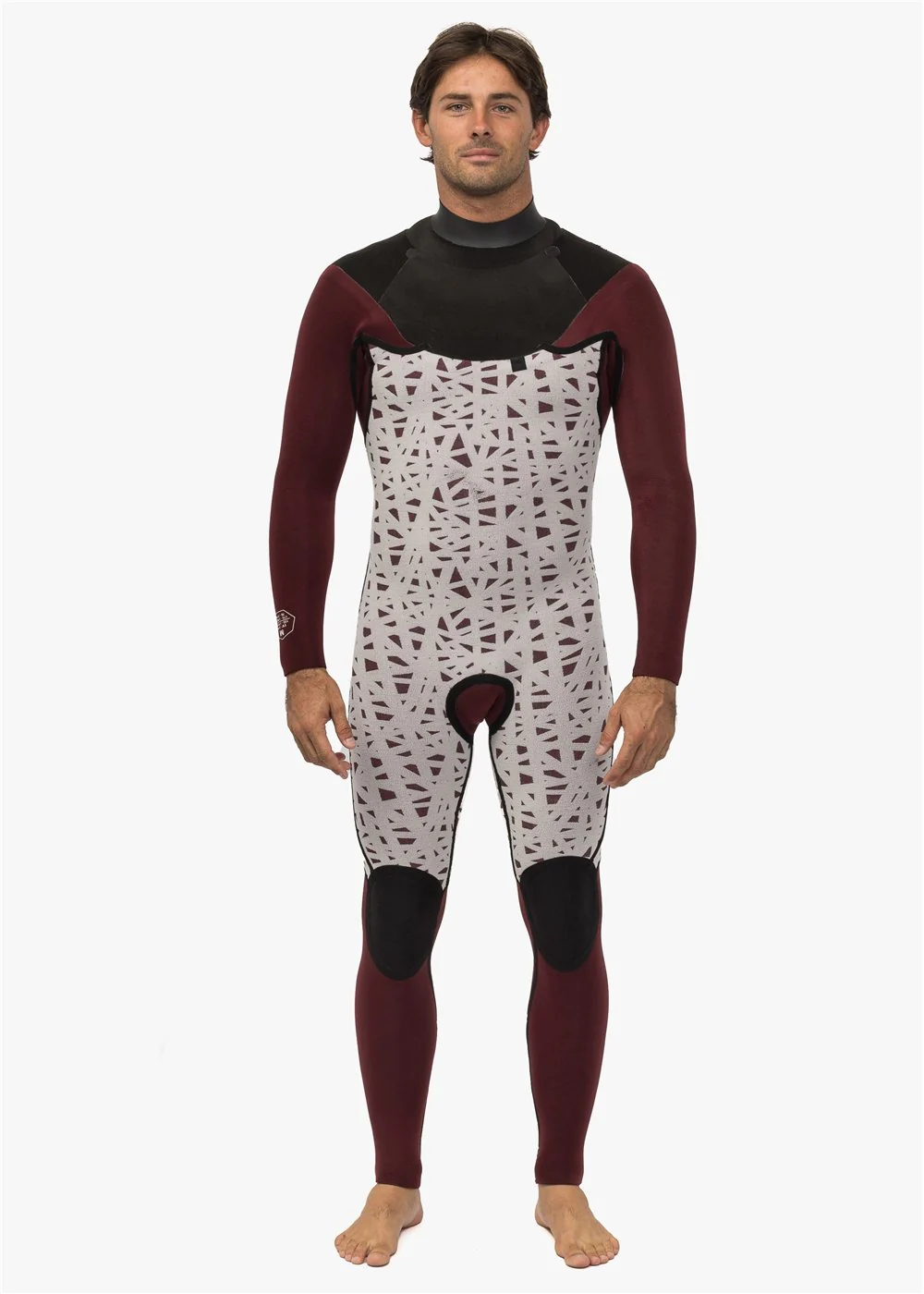 New Seas 4-3 U-Zip Wetsuit, GRA - Image 4