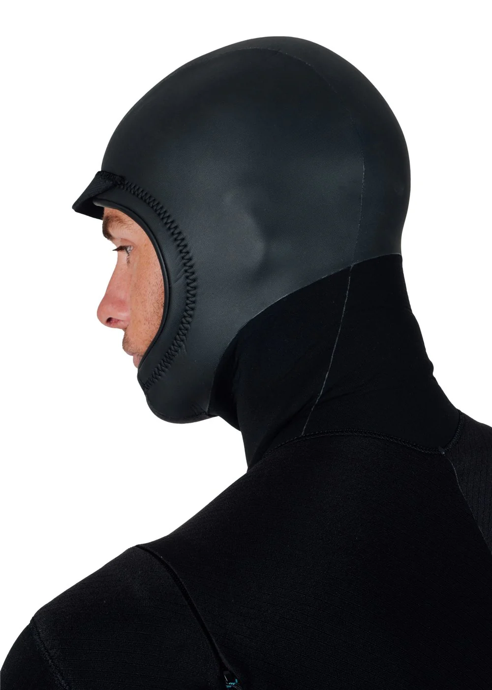 New Seas 5-4 U-Zip Hooded Wetsuit - BLK - Image 15