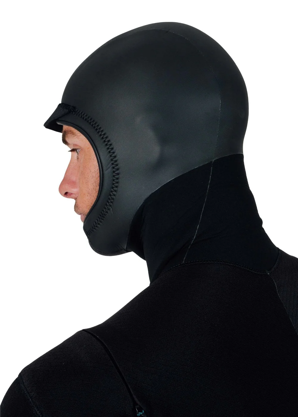 New Seas 5-4 U-Zip Hooded Wetsuit - BLK - Image 16
