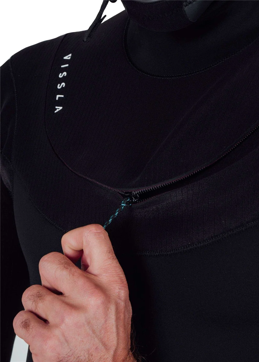 New Seas 6-5 Hooded U-Zip Wetsuit - BLK - Image 17